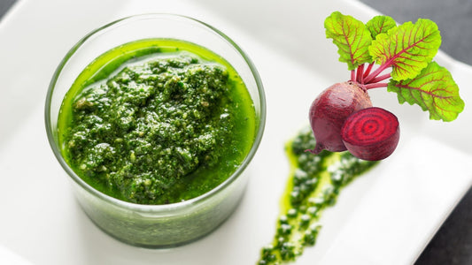RECETA: Pesto de hojas de betarraga para reducir el desperdicio de alimentos