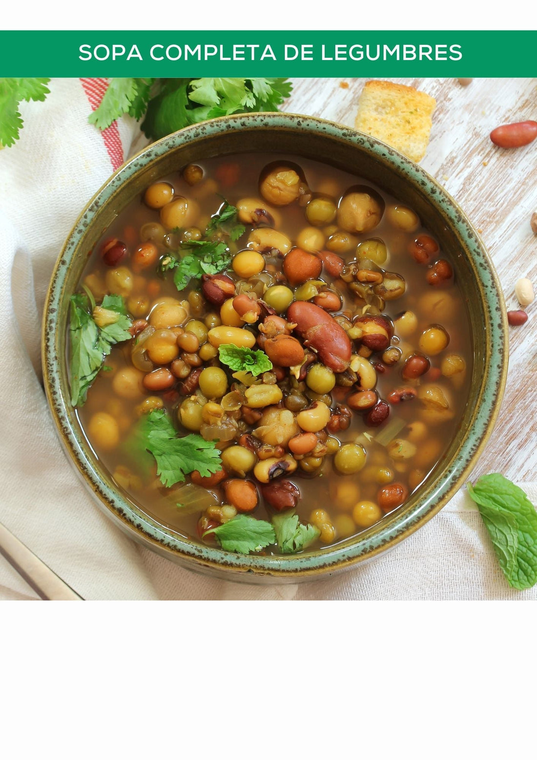Sopa completa de legumbres