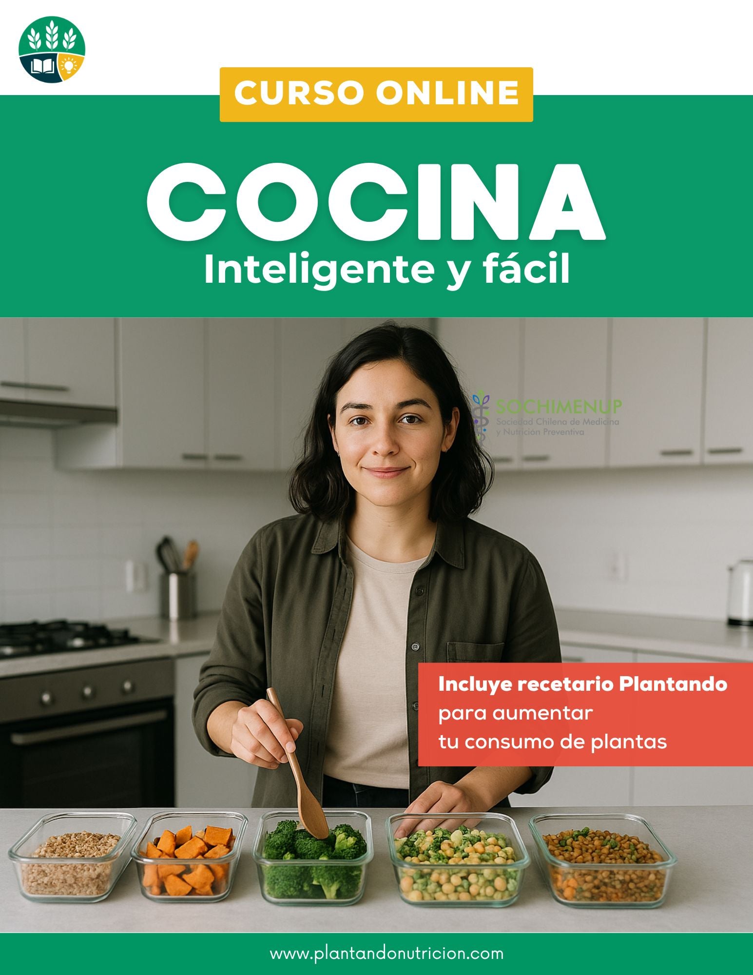 Curso Cocina Inteligente y Fácil + Recetario de REGALO + Comunidad