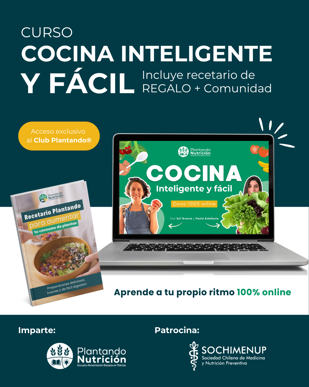 Curso Cocina Inteligente y Fácil + Recetario de REGALO + Comunidad